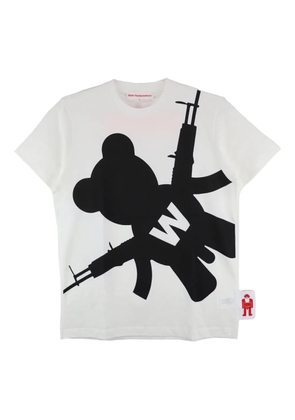 Walter Van Beirendonck Shadow Teddy T-shirt - White