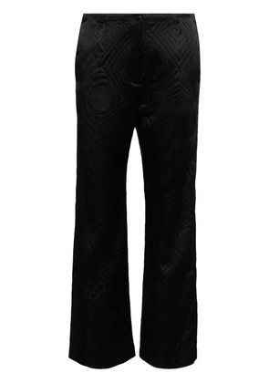 Forte Forte quilted straight trousers - Black