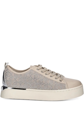 LIU JO metallic-accent perforated sneakers - Neutrals