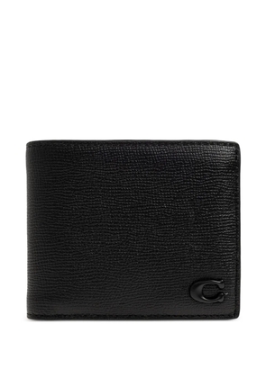 Coach logo-plaque wallet - Black