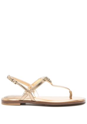GUESS USA logo-plaque sandals - Gold