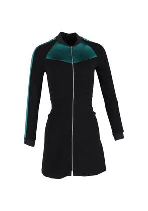 Maje zip-up long-sleeve dress - Black