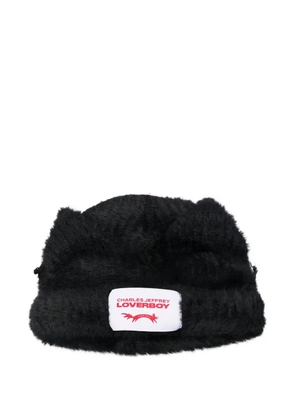 Charles Jeffrey Loverboy Fluffy Chunky Ears beanie - Black