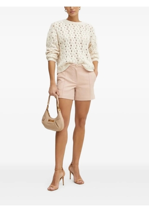 GUESS USA cable-knit eyelet sweater - Neutrals