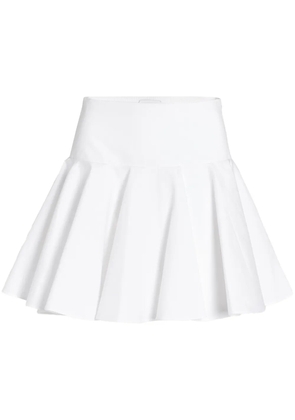 Giambattista Valli poplin flared mini skirt - White