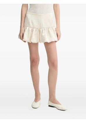 HERSKIND bubble-hem mini skirt - Neutrals