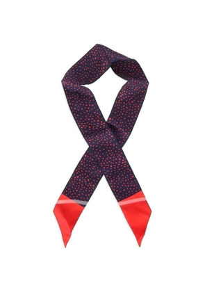 Christian Dior Pre-Owned printed silk scarf - Blue