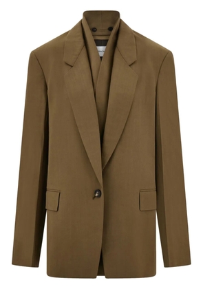 Ferragamo single-breasted blazer - Brown
