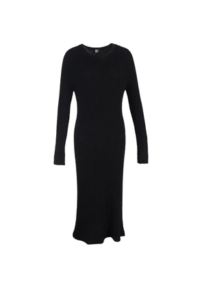 TOTEME ribbed-knit long-sleeve dress - Black