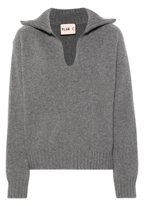 Plan C mélange sweater - Grey