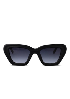 Yohji Yamamoto cat-eye frame sunglasses - Black