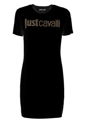 Just Cavalli logo-embellished T-shirt dress - Black