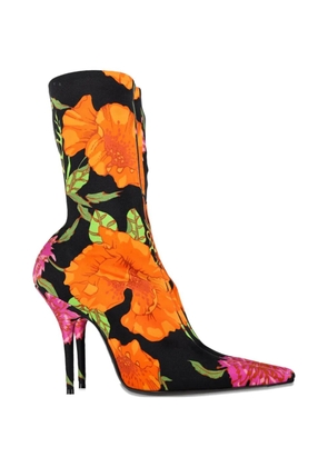 Balenciaga Pre-Owned floral-print sock boots - Black