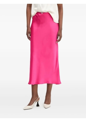 HUGO bias-cut satin skirt - Pink