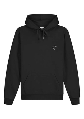 Arte Antwerp logo-print cotton hoodie - Black