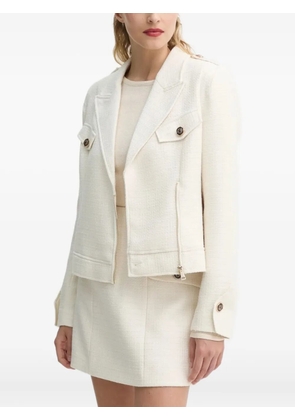 Bruuns Bazaar tweed zip-front jacket - White