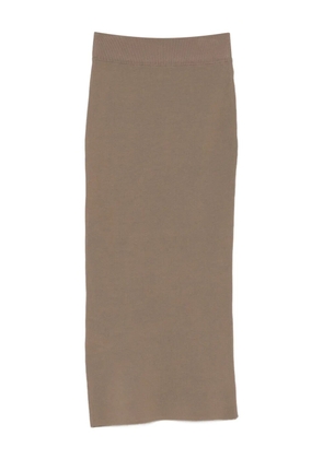 ENTIRE STUDIOS ribbed midi skirt - Neutrals