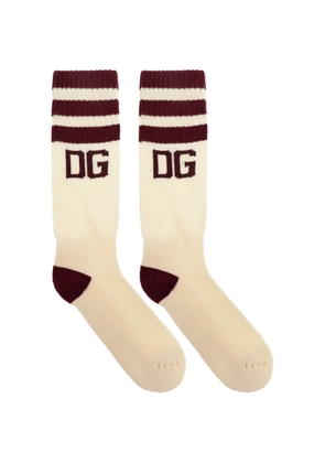Dolce & Gabbana striped socks - Neutrals