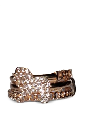 Christian Dior Pre-Owned embellished ring - Gold