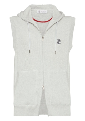 Brunello Cucinelli knitted vest - Grey