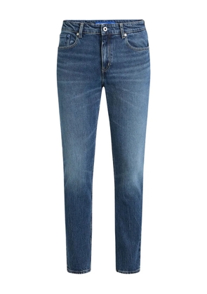 Karl Lagerfeld Jeans logo-plaque denim jeans - Blue