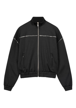 ROUGH. stud-detail track jacket - Black