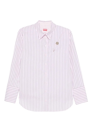 Kenzo striped pin-detail shirt - Pink
