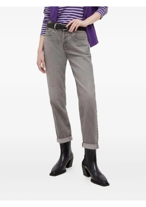 G-Star RAW cuffed-hem logo-patch jeans - Grey