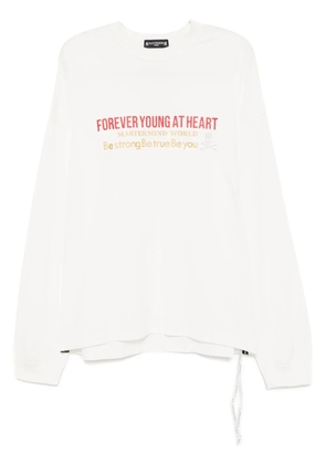 Mastermind World logo print T-shirt - White