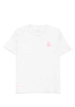 FINGERCROXX logo-patch T-shirt - Grey