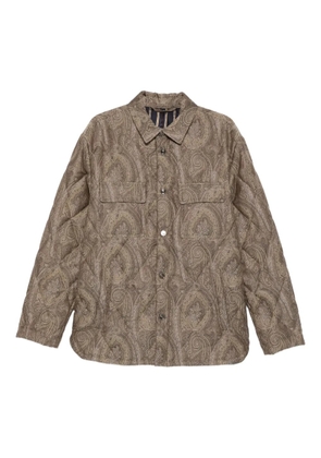 ETRO paisley-print shirt jacket - Neutrals