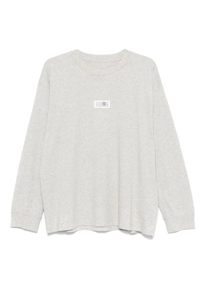 MM6 Maison Margiela numbers-appliqué T-shirt - Grey