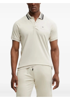 BOSS tipped-collar polo shirt - Neutrals