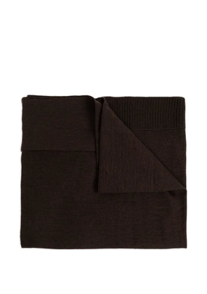 LEMAIRE ribbed scarf - Brown