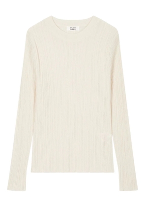 TOMBOY ribbed-knit T-shirt - Neutrals