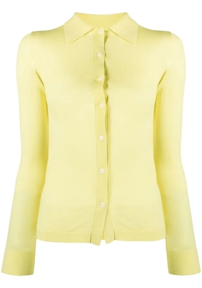 Nanushka fine-knit long-sleeve shirt - Yellow