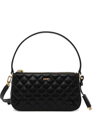 DKNY quilted leather shoulder bag - Black