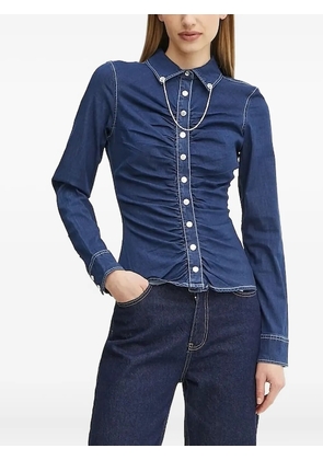 GUESS USA ruched denim shirt - Blue