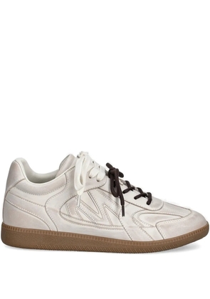 Miss Sixty lace-up panelled sneakers - Neutrals