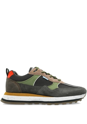 PS Paul Smith suede-leather panelled low-top sneakers - Green