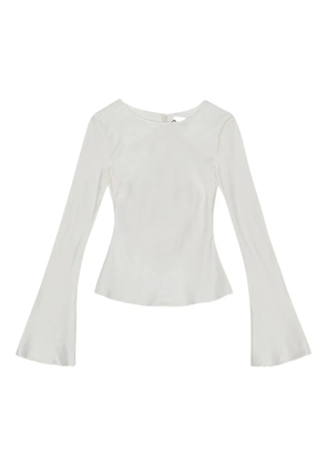 GANNI long-sleeve blouse - White