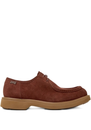 Camper lace-up suede derby shoes - Brown