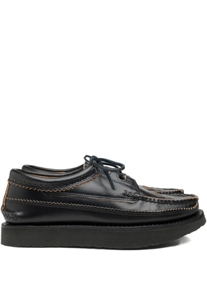 Yuketen lace-up leather shoes - Black
