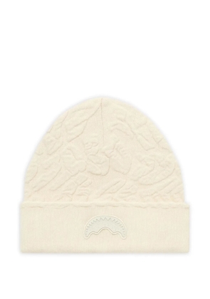 Sprayground knitted beanie hat - White