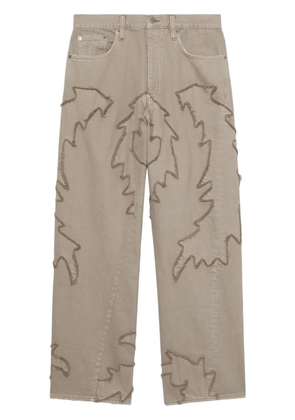 Sunflower logo-patch jeans - Neutrals