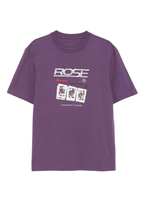 Martine Rose playing-cards T-shirt - Purple