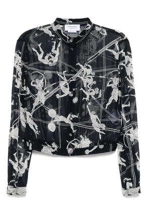 Thom Browne gathered blouse - Blue