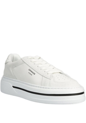 Copenhagen platform leather suede trainers - White