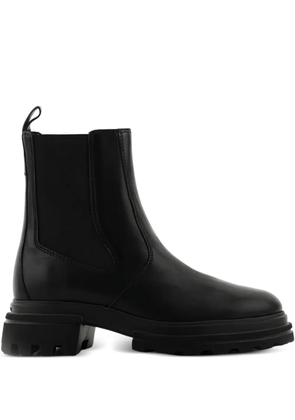 Hogan leather Chelsea boots - Black