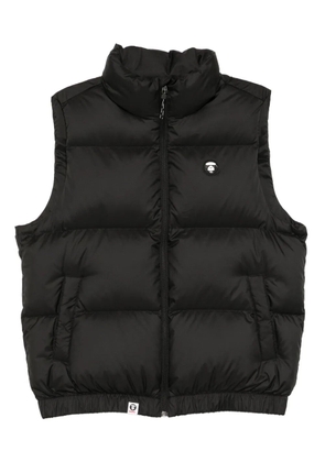 AAPE BY *A BATHING APE® logo-patch gilet - Black